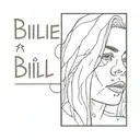 Billie Eilish Lyrics tattoo design idea