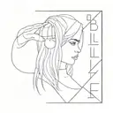 Billie Eilish Lyrics tattoo design idea