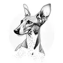 greyhound tattoo design idea