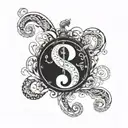 question mark infinity and time tattoo design idea