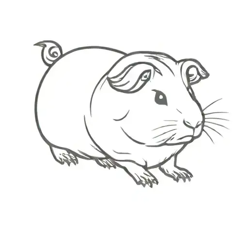 guinea pig tattoo design idea