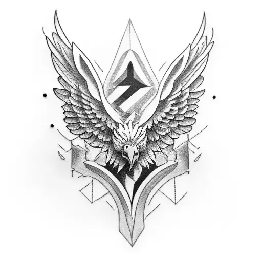 An open book with a majestic eagle perched on top, symbolizing the pursuit of knowledge and wisdom tattoo design idea