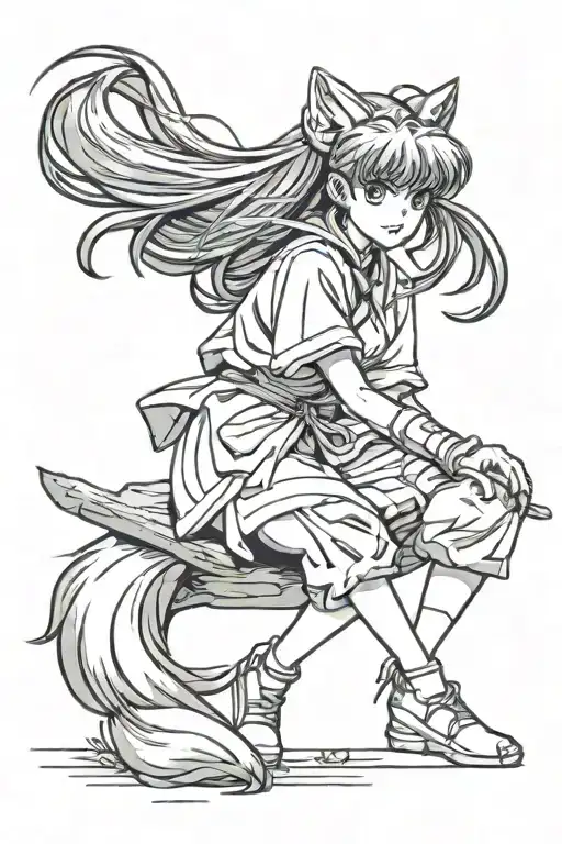 Inuyasha Kagome sit tattoo design idea