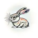 rabbit tattoo design idea