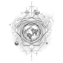 Merge the beauty of nature and science with a tattoo that features the elegant chemistry formula of serotonin  tattoo design idea