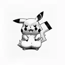 Pikachu drawing tatoo  tattoo design idea