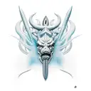 Trident tattoo design idea