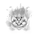 aggressively glassy jumps out of that lashes out tattoo design idea