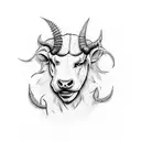 aggressively stier jumps out of that lashes out tattoo design idea
