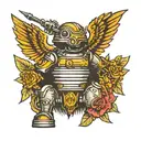 helldivers automaton  tattoo design idea