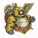 helldivers automaton  tattoo design idea