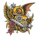 helldivers automaton  tattoo design idea