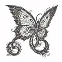 number 8 tattoo design idea