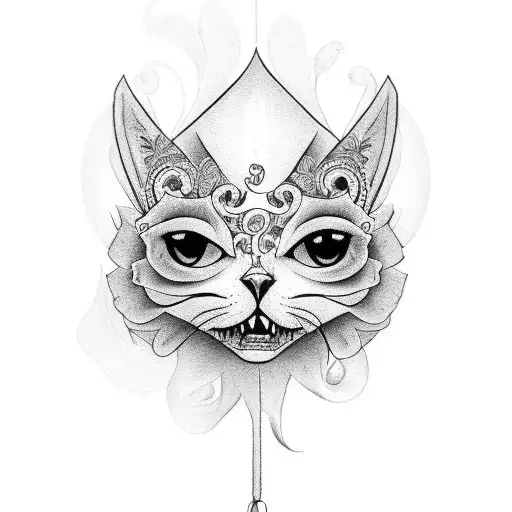 full sleeve with a catrina in it some few details in color tattoo design idea