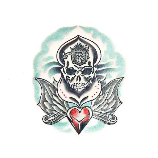 gothic castle tattoo design idea