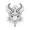 name Alex, Capricorn tattoo design idea