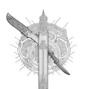 Sword tattoo design idea