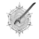 Sword tattoo design idea