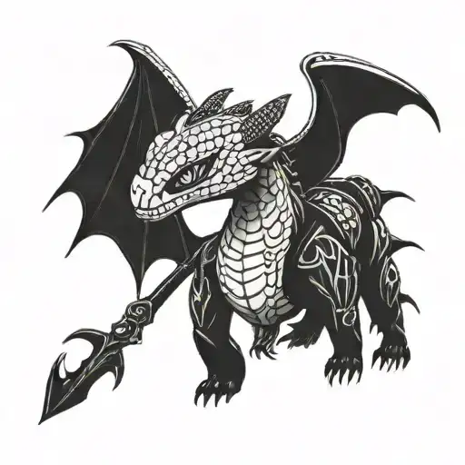 how to train your dragon tattoo design idea