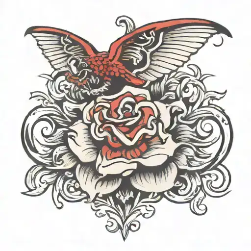 mufc red vil tattoo design idea