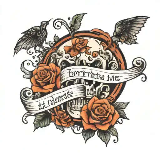 It hurts me but I love this life tattoo design idea