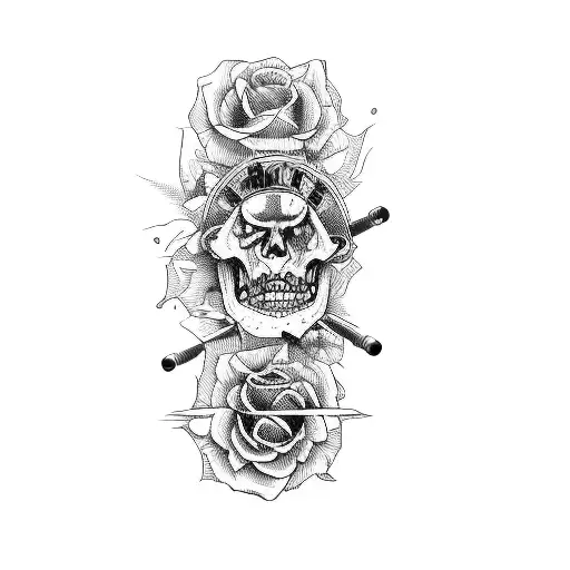 a group of people in a band Guns n' rOSES tattoo design idea