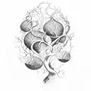 a wine vine with roots that transforms into a wine glass tattoo design idea