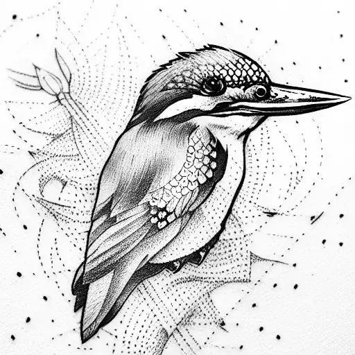 kingfisher  tattoo design idea