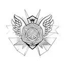 guardian angel tattoo design idea