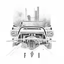 Ford Bronco tattoo design idea