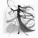 the invisible string book tattoo design idea