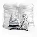 the invisible string book tattoo design idea