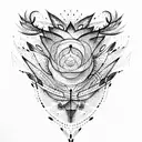 the invisible string tattoo design idea