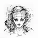 the invisible string tattoo design idea