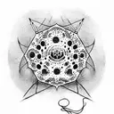 the invisible string tattoo design idea