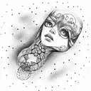 the invisible string tattoo design idea