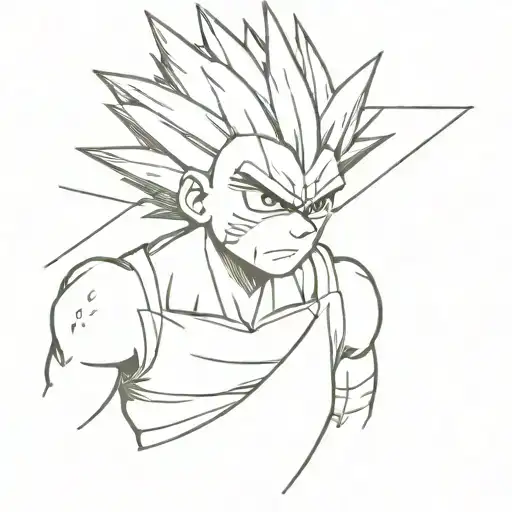 angry gon with xx below tattoo design idea