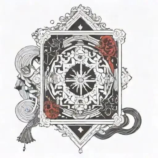 omamori ofuda protection talisman tattoo design idea