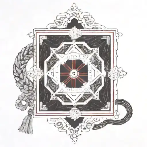 omamori ofuda protection talisman tattoo design idea
