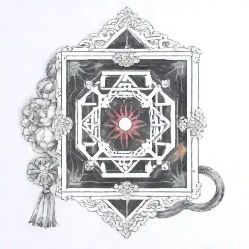 omamori ofuda protection talisman tattoo design idea