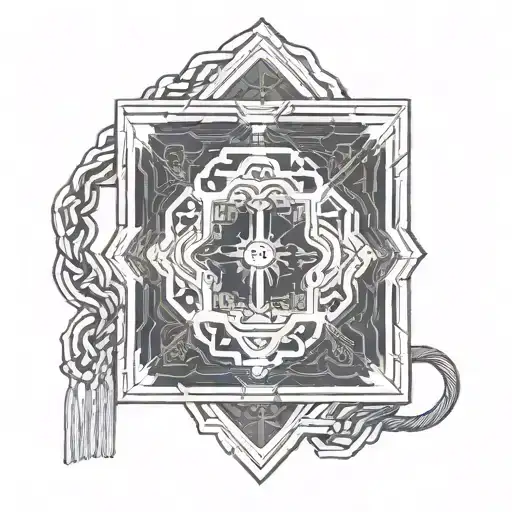 omamori ofuda protection talisman tattoo design idea