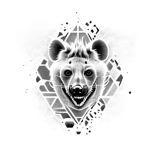 hyena tattoo design idea