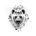 hyena tattoo design idea