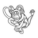 monkey tattoo design idea