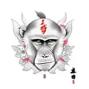 monkey tattoo design idea