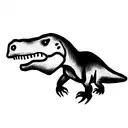Dinosaur Gentleman tattoo design idea