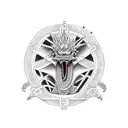 Aztec dragon tattoo design idea