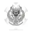 Aztec dragon tattoo design idea