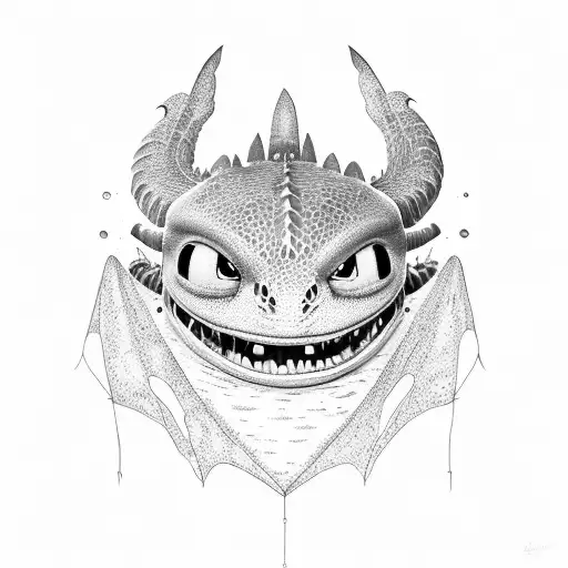 How to Train your Dragon tattoo design idea