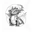 How to Train your Dragon tattoo design idea